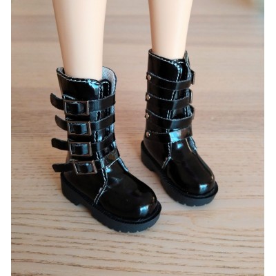 SHM062BLK MSD DOC bjd Obitsu 60cm Doll Shoes Buckle Boots Black SHM062BLK MSD DOC bjd Obitsu 60cm Doll Shoes Buckle Boots Black